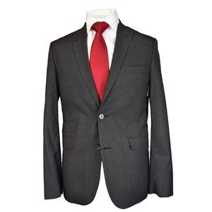 Perry Ellis Portfolio Grey Slim Fit Suit 40R